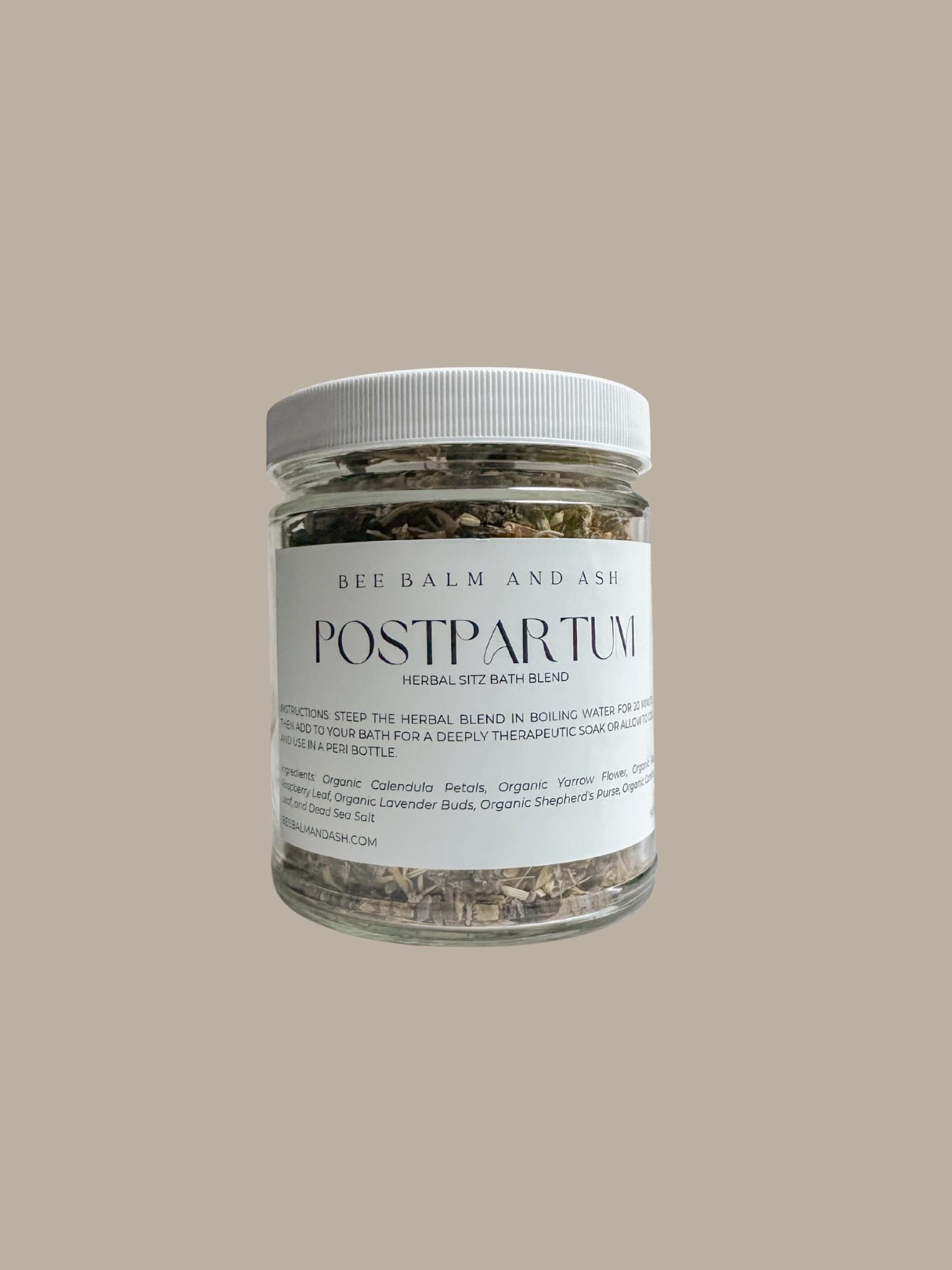 Postpartum Herbal Sitz Bath // Organic Herbs and Dead Sea Salt, Fourth Trimester Recovery, Postnatal Healing & Relaxation, Herbal Soak