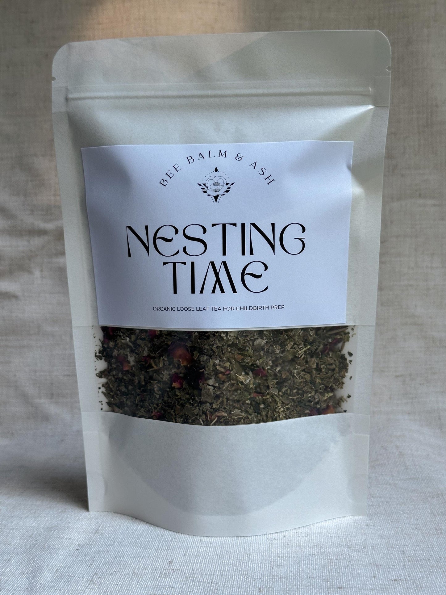 Nesting Time // Organic Loose Leaf Tea for Labor Prep, Caffeine-Free Herbal Pregnancy Tea for Natural Childbirth Support