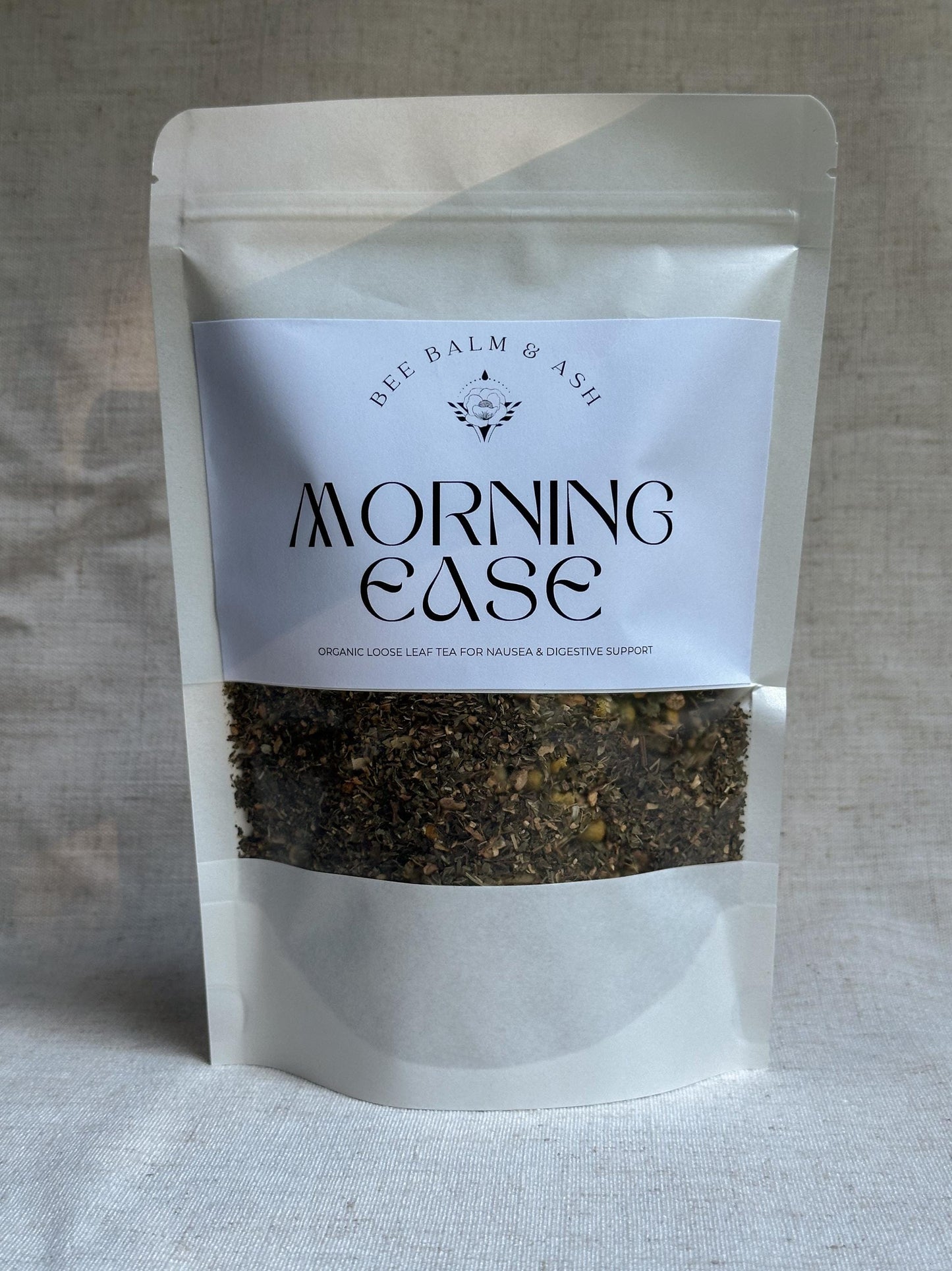 Morning Ease // Organic Loose Leaf Tea for Pregnancy Nausea, Caffeine-Free Herbal Support for Morning Sickness and Digestive Calm