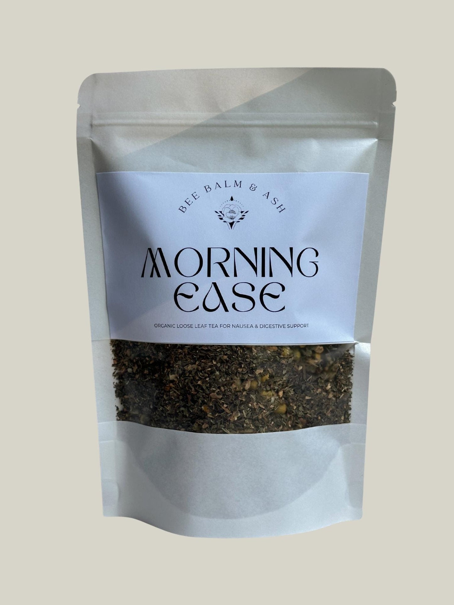 Morning Ease // Organic Loose Leaf Tea for Pregnancy Nausea, Caffeine-Free Herbal Support for Morning Sickness and Digestive Calm