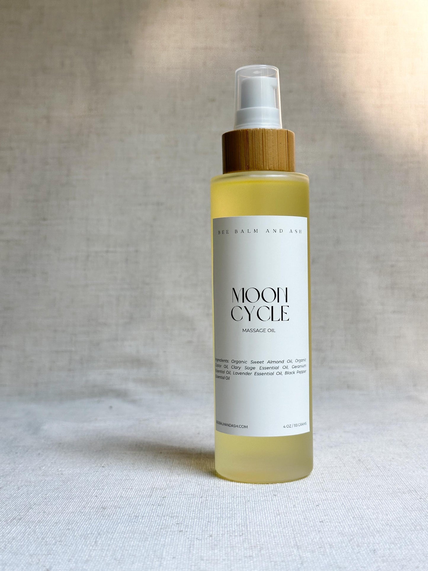Moon Cycle // Massage Oil for Hormone Support, Menstrual Cramp Relief, Womb Health, Female Hormones, Holistic Wellness with Essential Oils