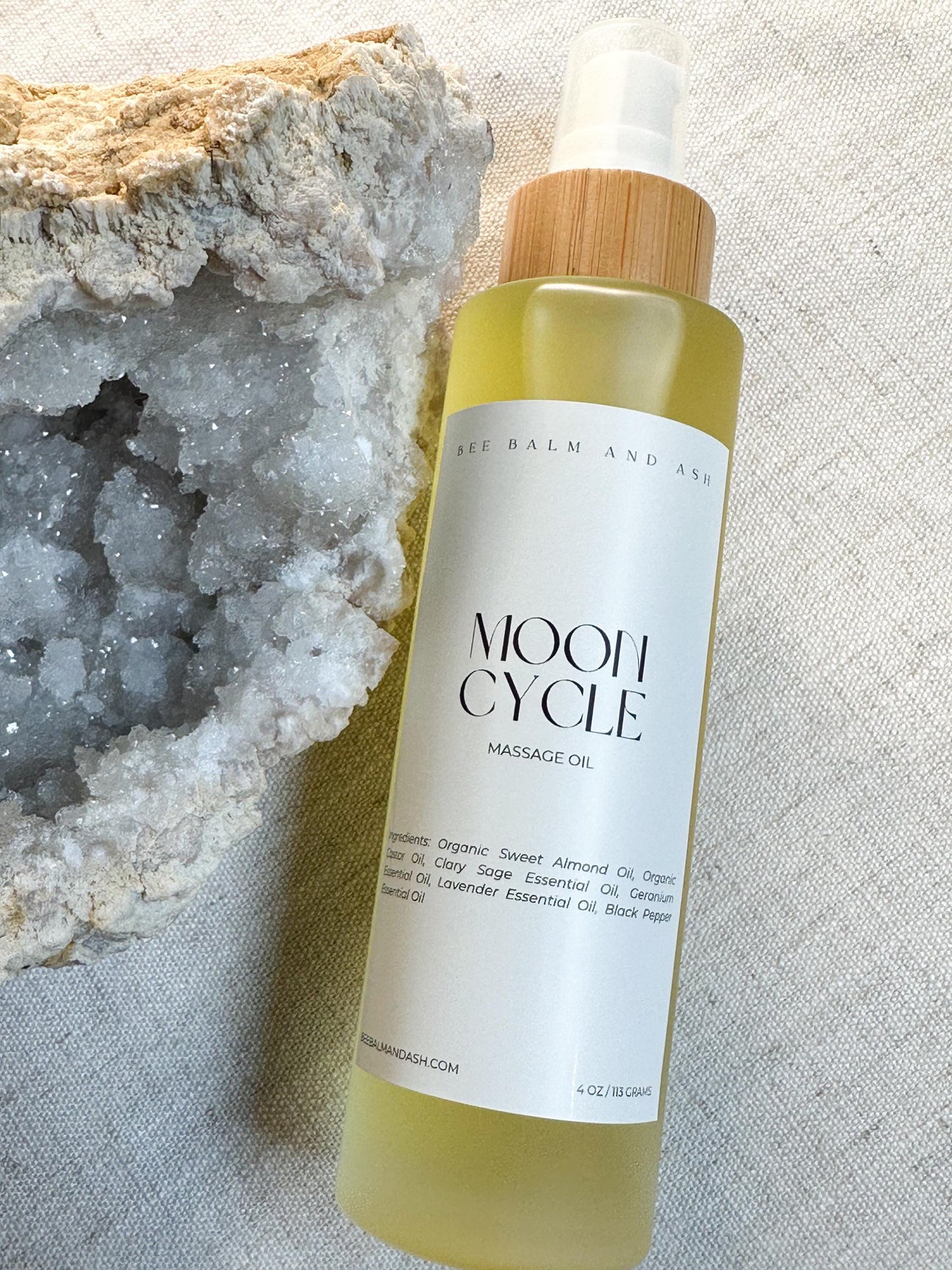 Moon Cycle // Massage Oil for Hormone Support, Menstrual Cramp Relief, Womb Health, Female Hormones, Holistic Wellness with Essential Oils