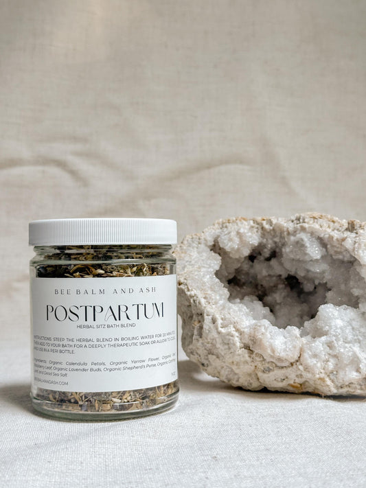 Postpartum Herbal Sitz Bath // Organic Herbs and Dead Sea Salt, Fourth Trimester Recovery, Postnatal Healing & Relaxation, Herbal Soak
