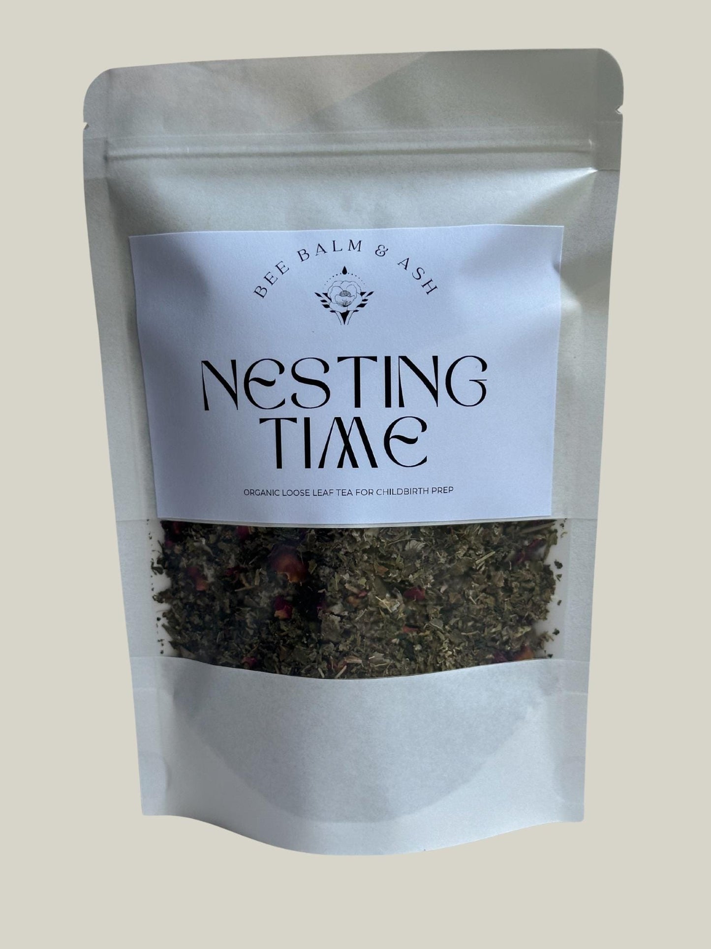 Nesting Time // Organic Loose Leaf Tea for Labor Prep, Caffeine-Free Herbal Pregnancy Tea for Natural Childbirth Support