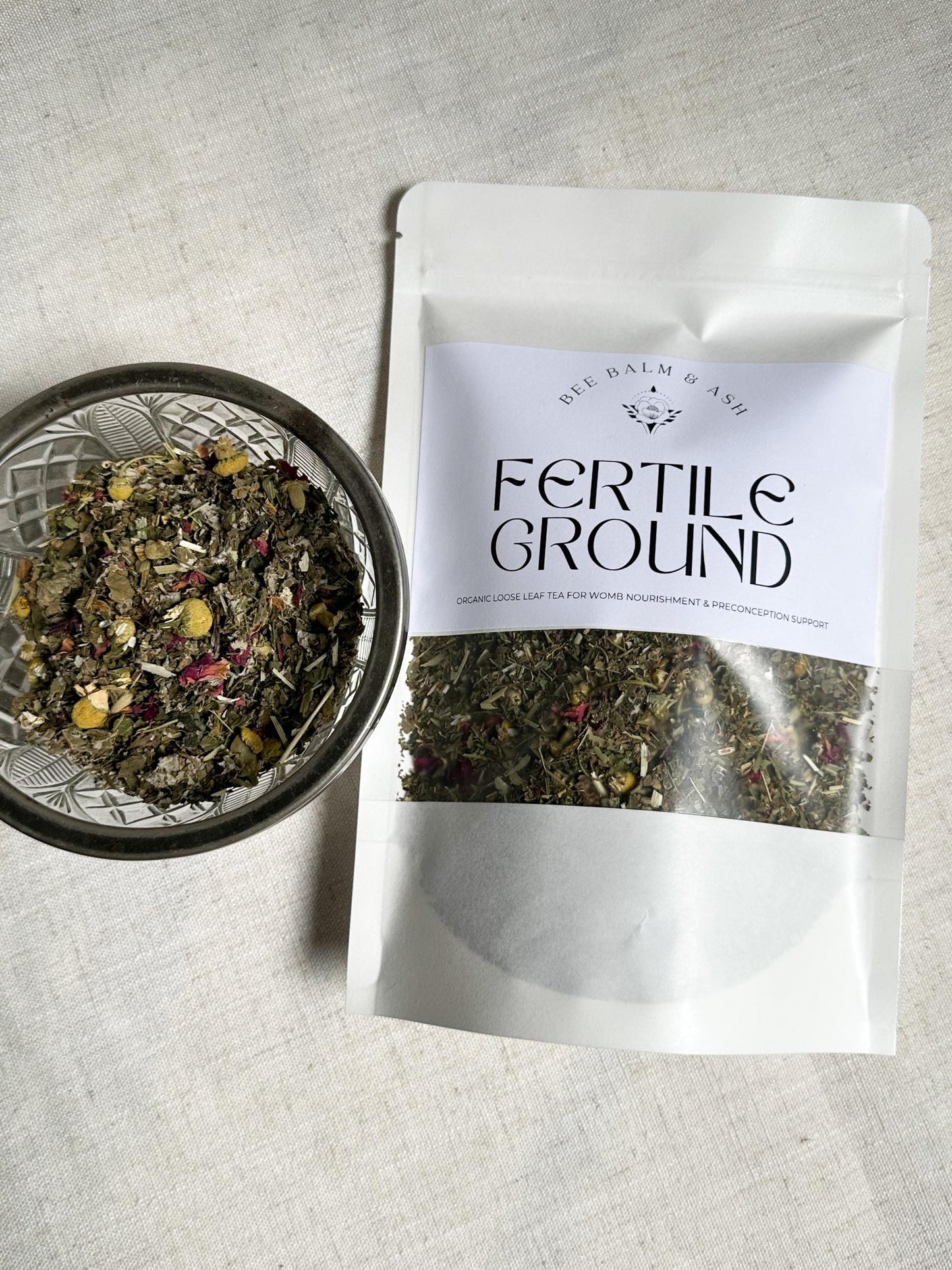 Fertile Ground // Organic Loose Leaf Tea for Womb Nourishment, Hormone Balance & Preconception Support, Herbal Fertility Tea, Caffeine Free
