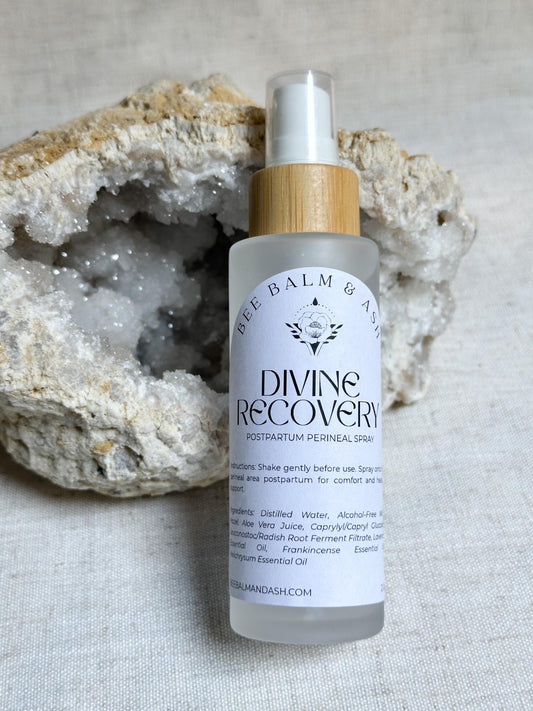 Divine Recovery // Postpartum Perineal Spray | Natural Herbal Mist for Birth Healing and Postnatal Care