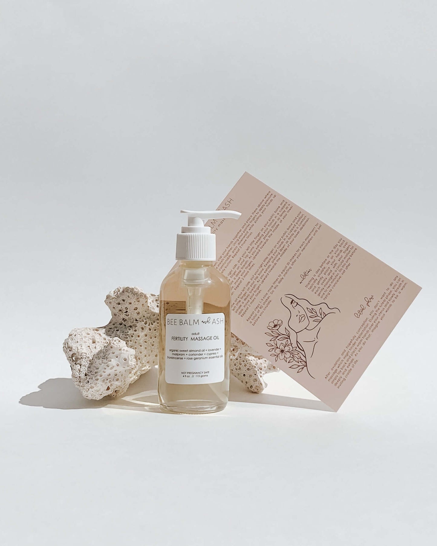 Fertility Massage Oil | Reproductive Support| Bee Balm And Ash