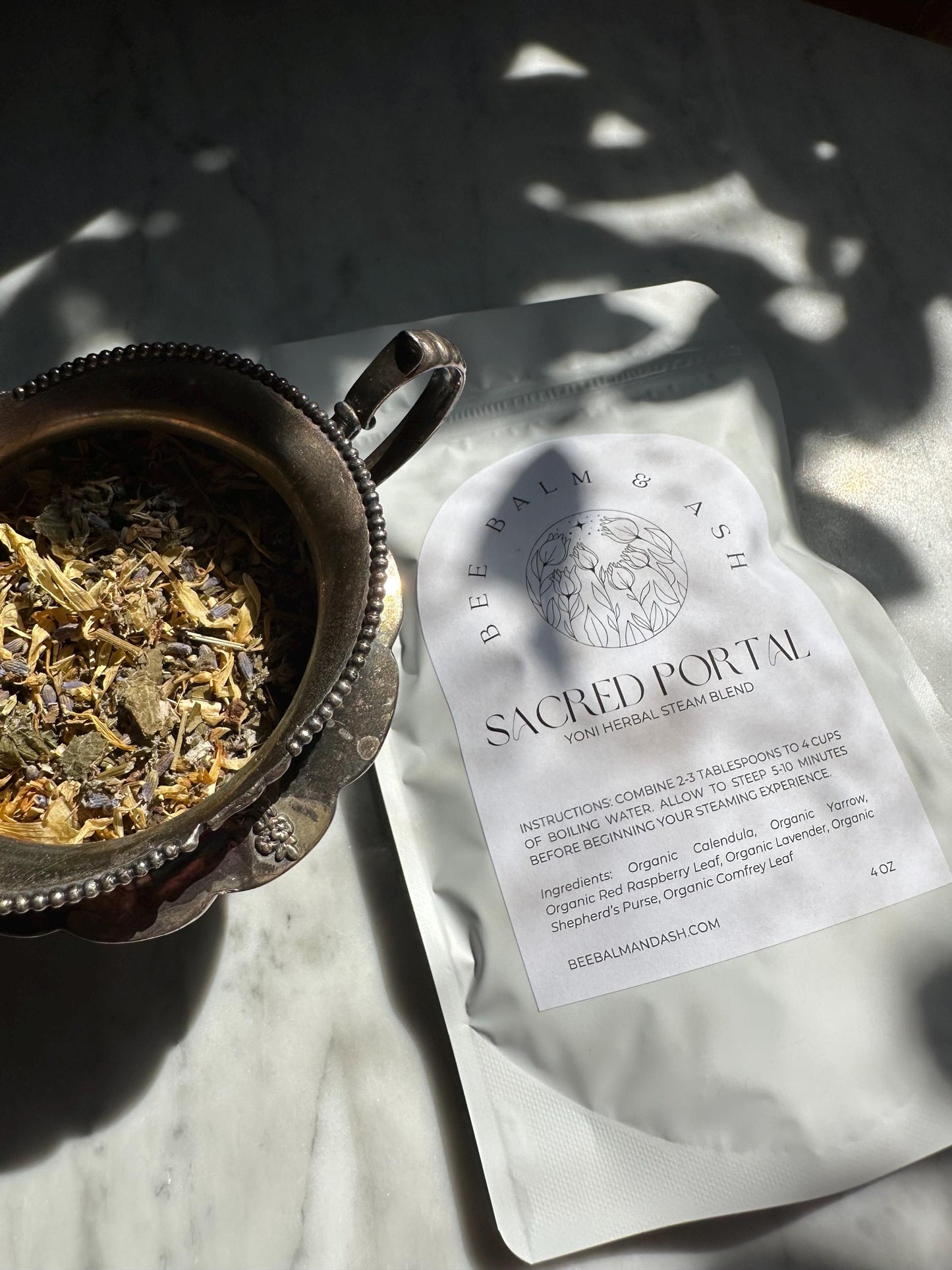 Vaginal Steam // Sacred Portal // Organic Yoni V Steam for Postpartum Care and Womb Recovery after Childbirth
