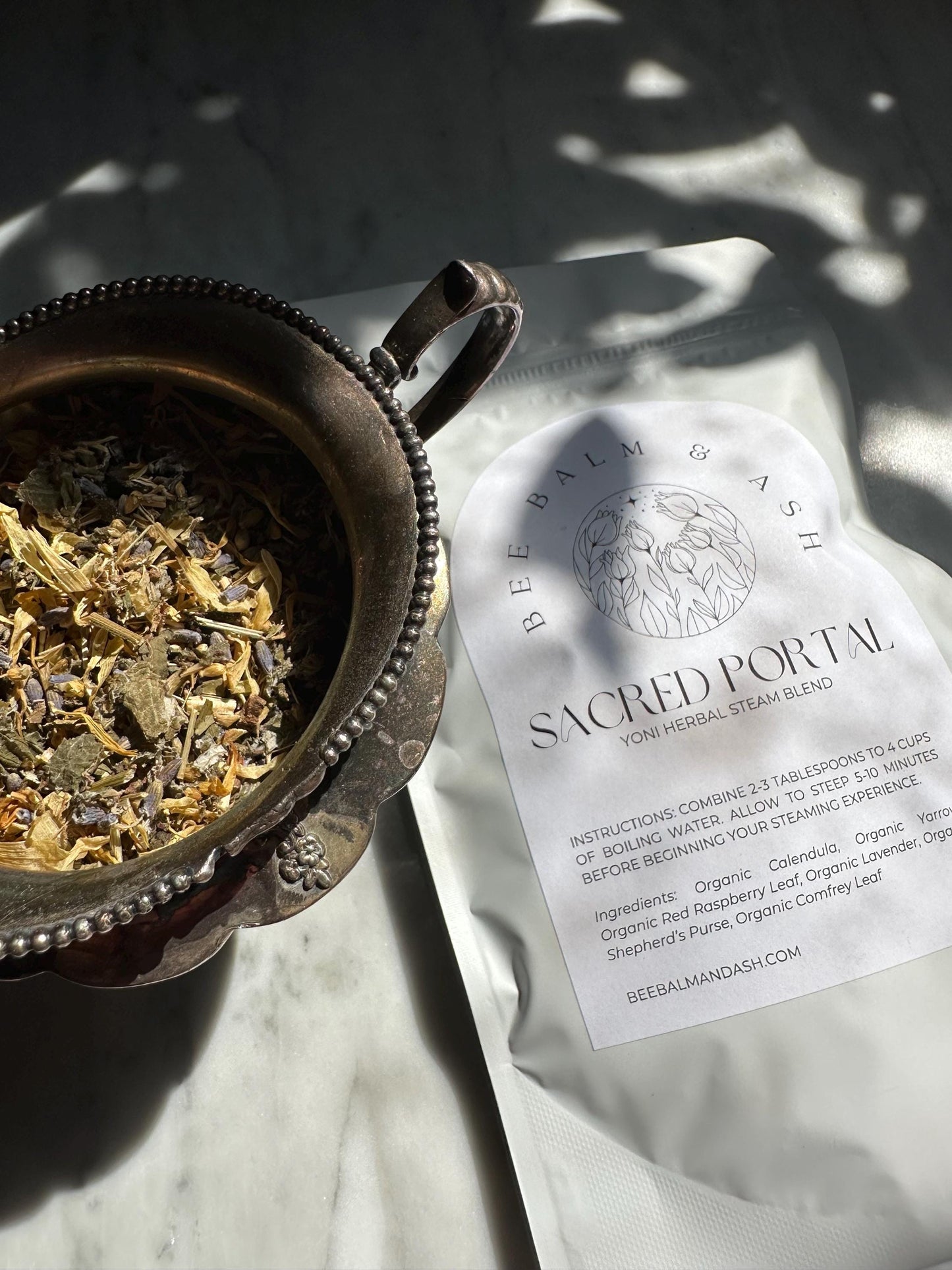 Vaginal Steam // Sacred Portal // Organic Yoni V Steam for Postpartum Care and Womb Recovery after Childbirth