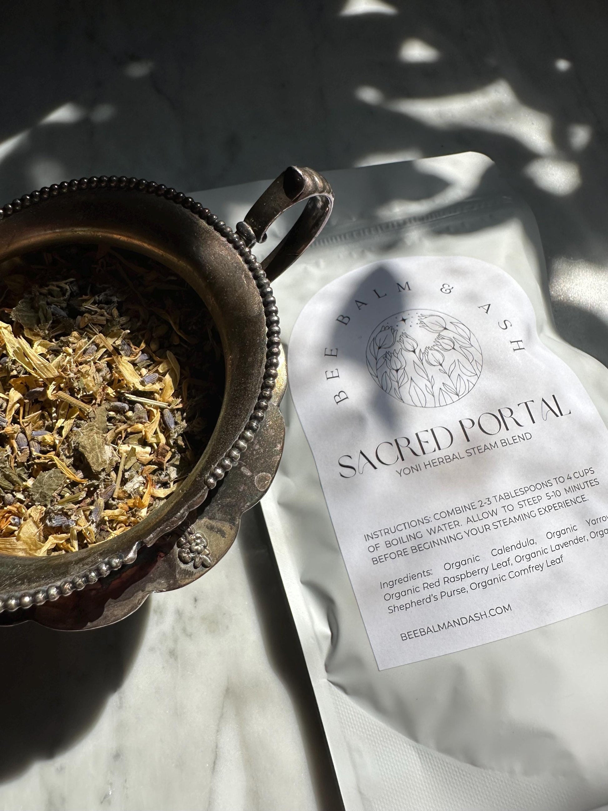 Vaginal Steam // Sacred Portal // Organic Yoni V Steam for Postpartum Care and Womb Recovery after Childbirth