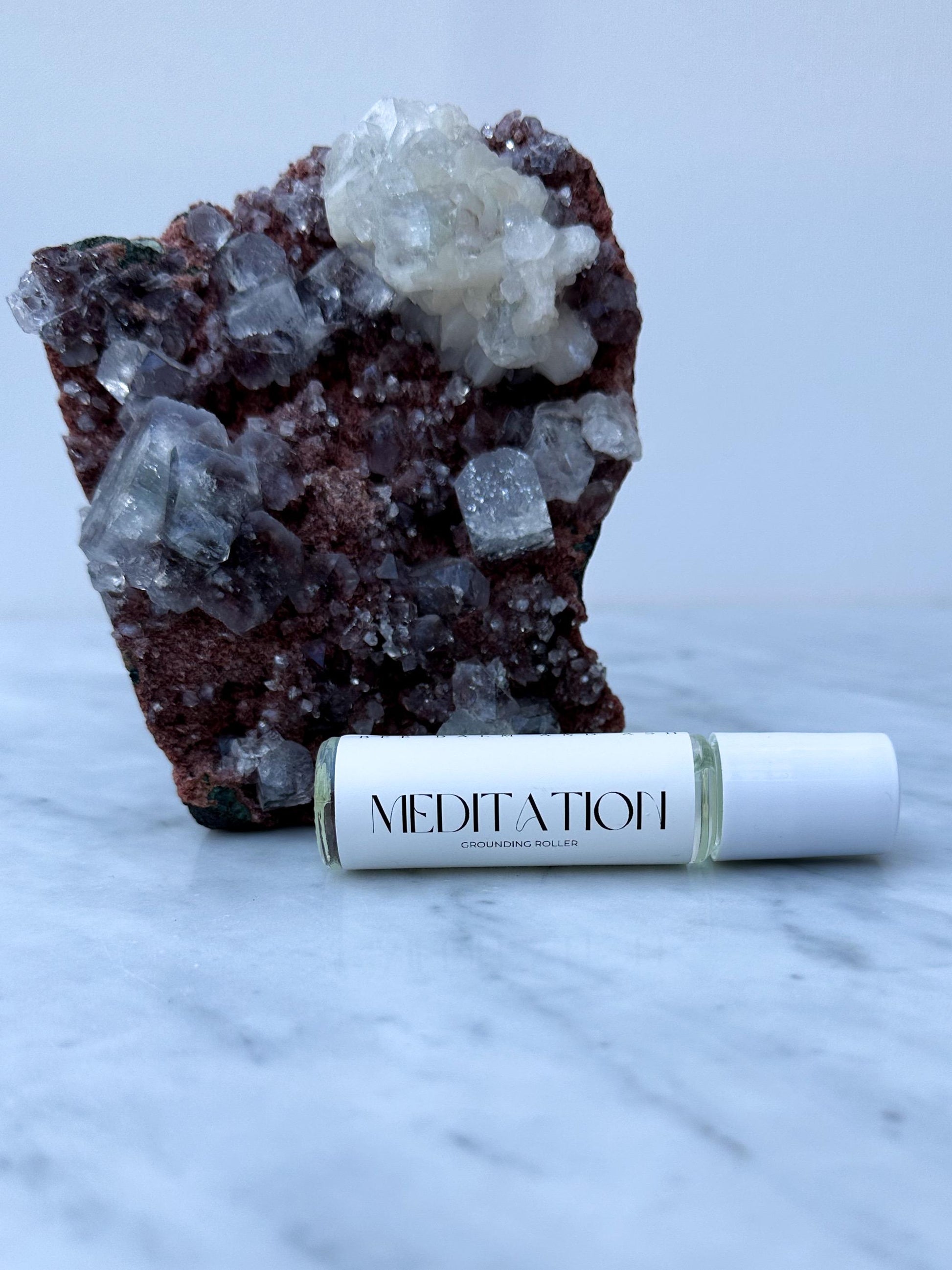 Meditation // Essential Oil Roller for Breathwork, Grounding, Yoga, Journaling, Inner Peace and Stillness, Plant-Based, Organic, Holistic