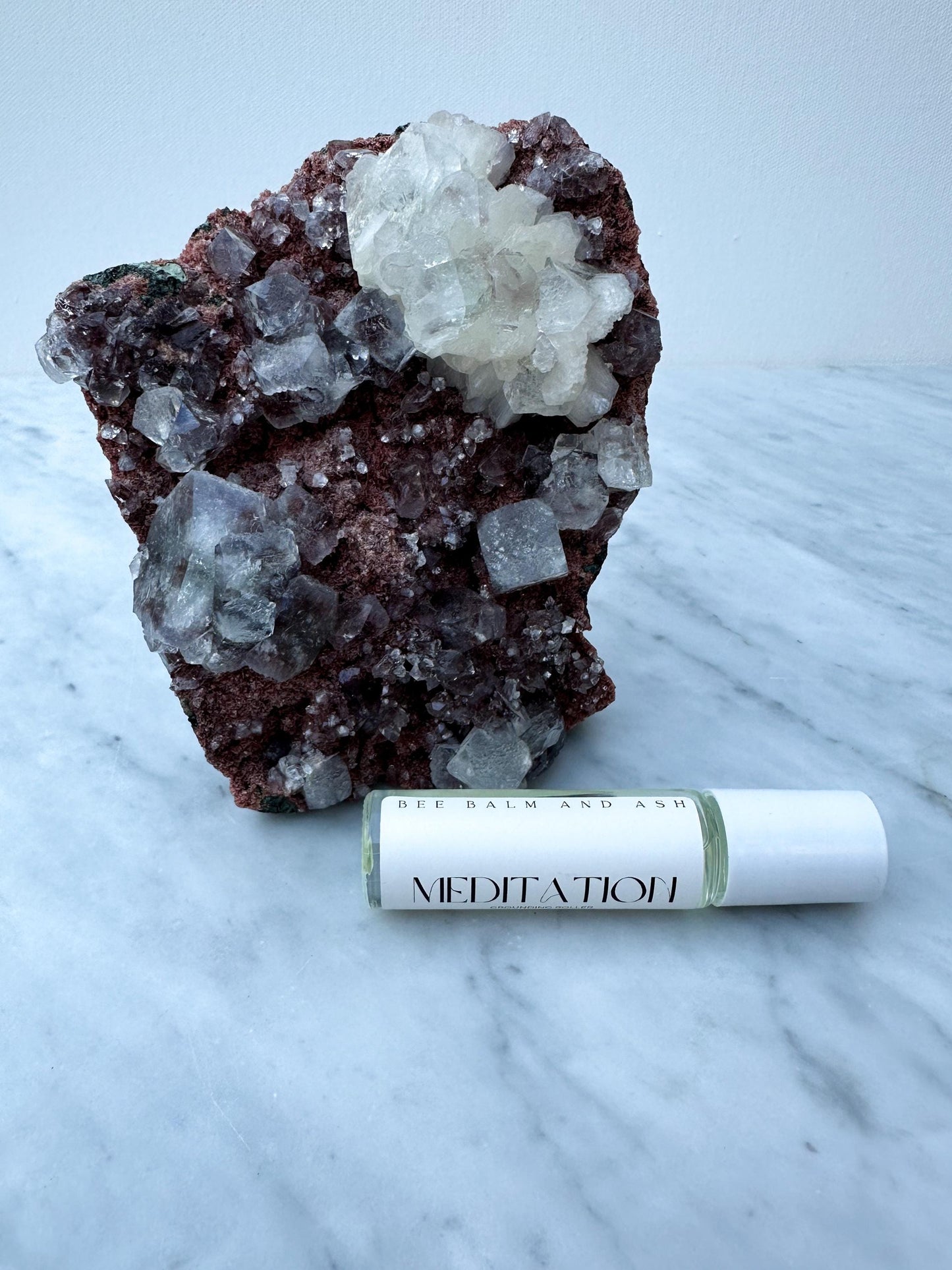 Meditation // Essential Oil Roller for Breathwork, Grounding, Yoga, Journaling, Inner Peace and Stillness, Plant-Based, Organic, Holistic