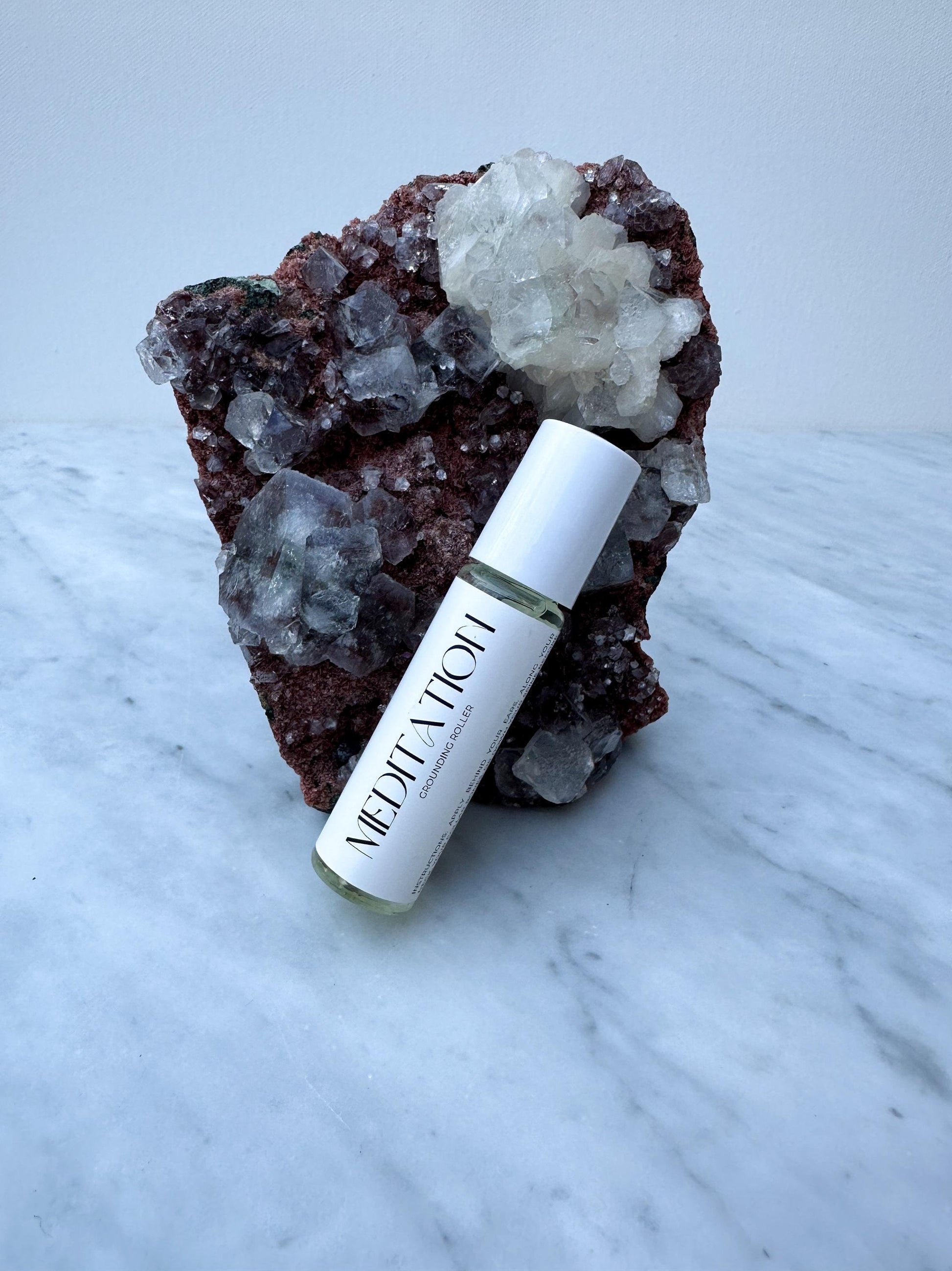 Meditation // Essential Oil Roller for Breathwork, Grounding, Yoga, Journaling, Inner Peace and Stillness, Plant-Based, Organic, Holistic