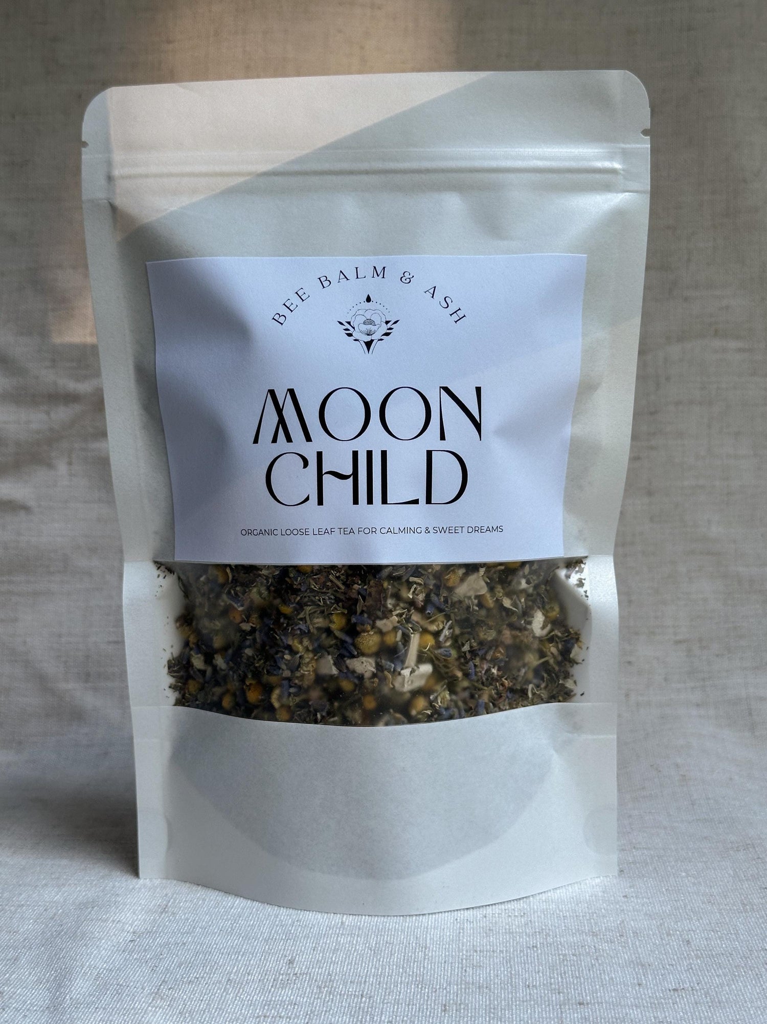 Moon Child // Organic Loose Leaf Herbal Tea for Kids | Calming, Sleep Support Caffeine-Free Relaxation Blend with Lemon Balm & Spearmint