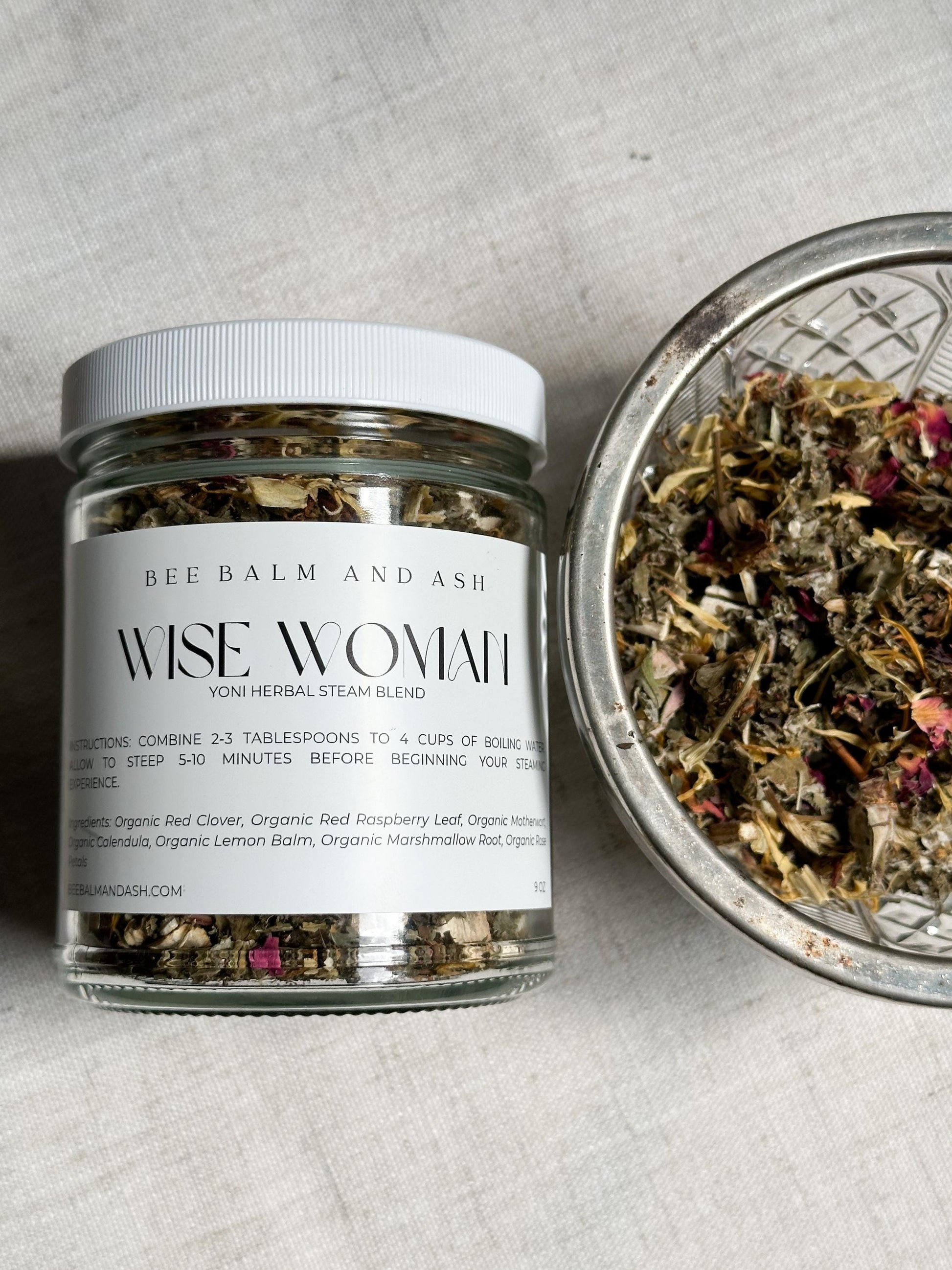 Vaginal Steam // Wise Woman // Organic Yoni V Steam for Menopause & Perimenopause Support, Hot Flash Relief, Herbal Feminine Care