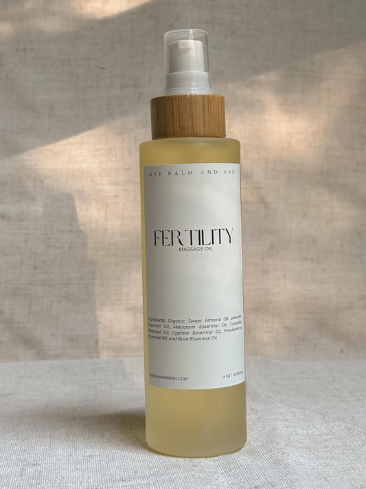 Fertility Massage Oil // Preconception Support, Womb Wellness, Divine Feminine Ritual with Instruction Card