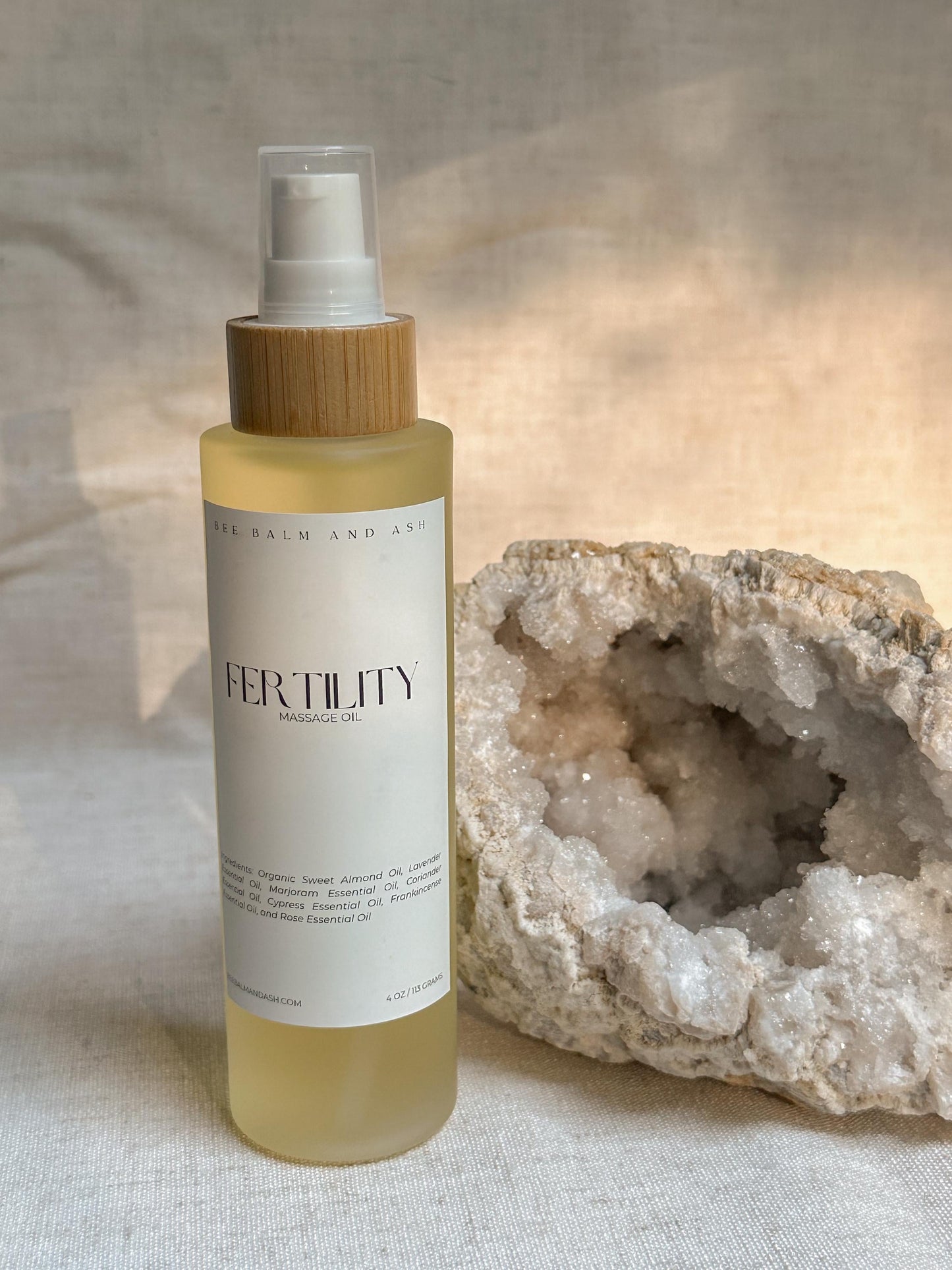 Fertility Massage Oil // Preconception Support, Womb Wellness, Divine Feminine Ritual with Instruction Card