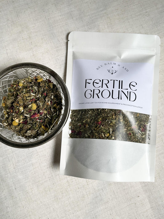 Fertile Ground // Organic Loose Leaf Tea for Womb Nourishment, Hormone Balance & Preconception Support, Herbal Fertility Tea, Caffeine Free