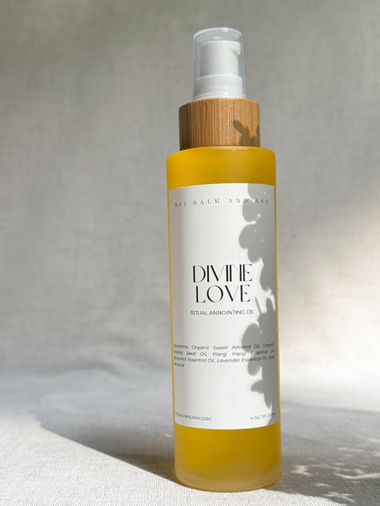Divine Love // Massage Oil for Heart-Opening, Self-Compassion, Breast Massage, Sacred Feminine, Self-Care Ritual