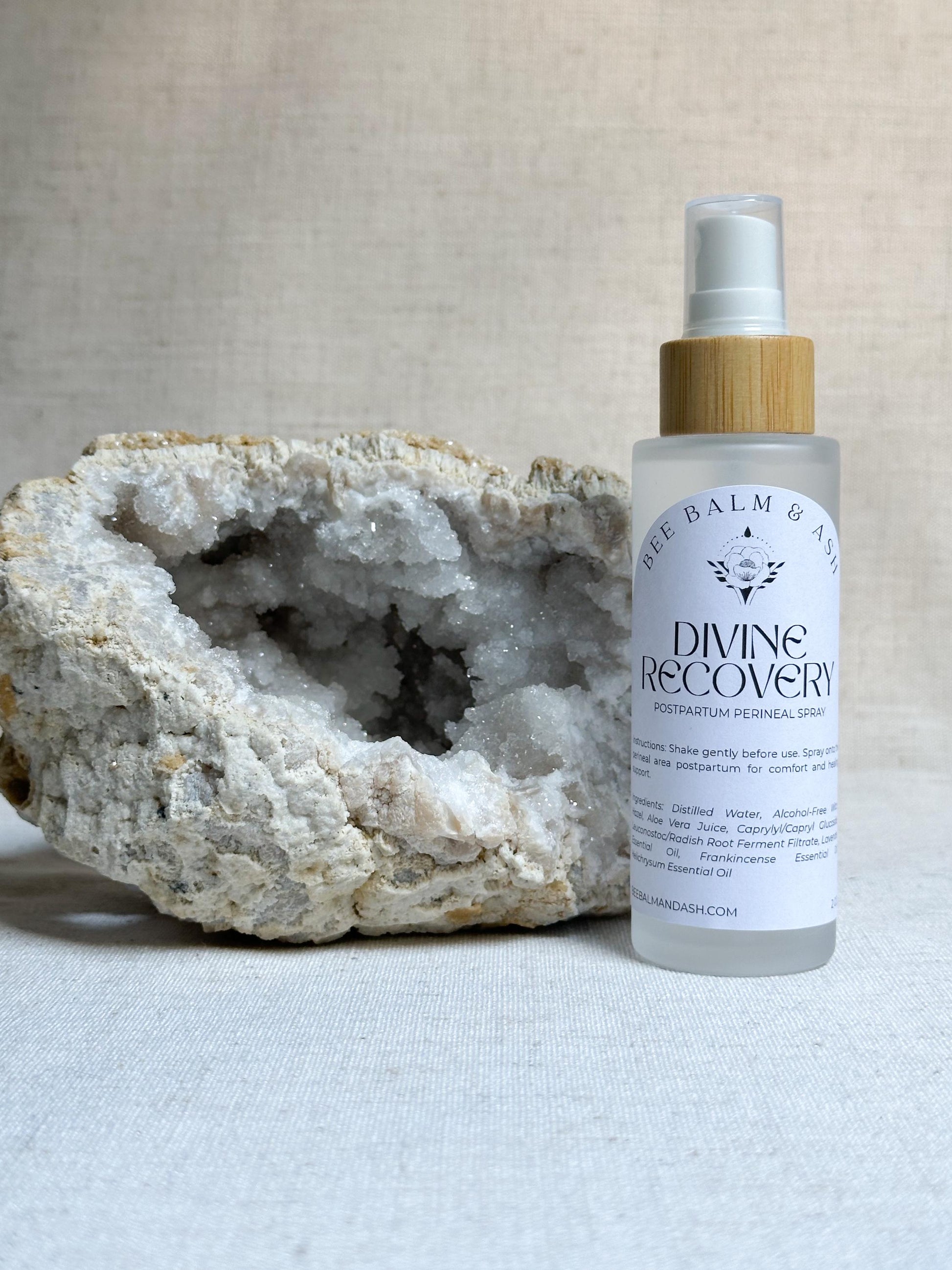 Organic Childbirth Preparation and Postpartum Recovery Kit | Sitz Bath, Perineal Oil & Spray