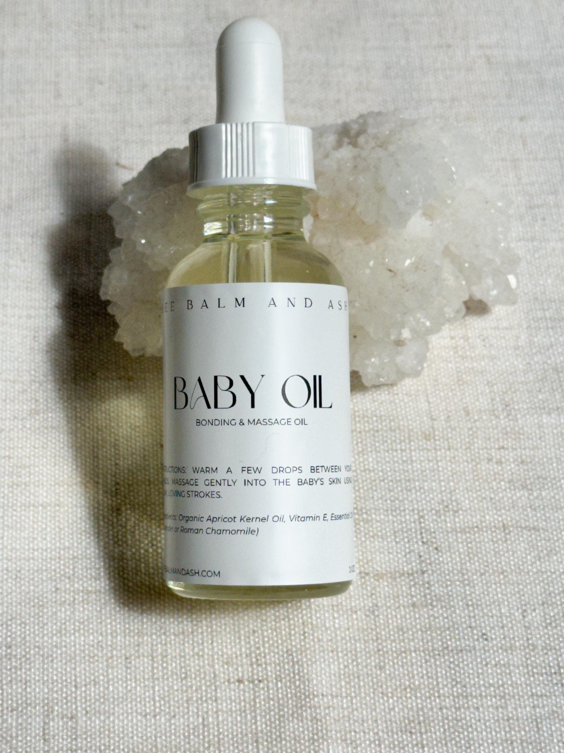 Organic Baby Massage & Bonding Oil | 2 oz Dropper | Choose your scent: Lavender or Chamomile
