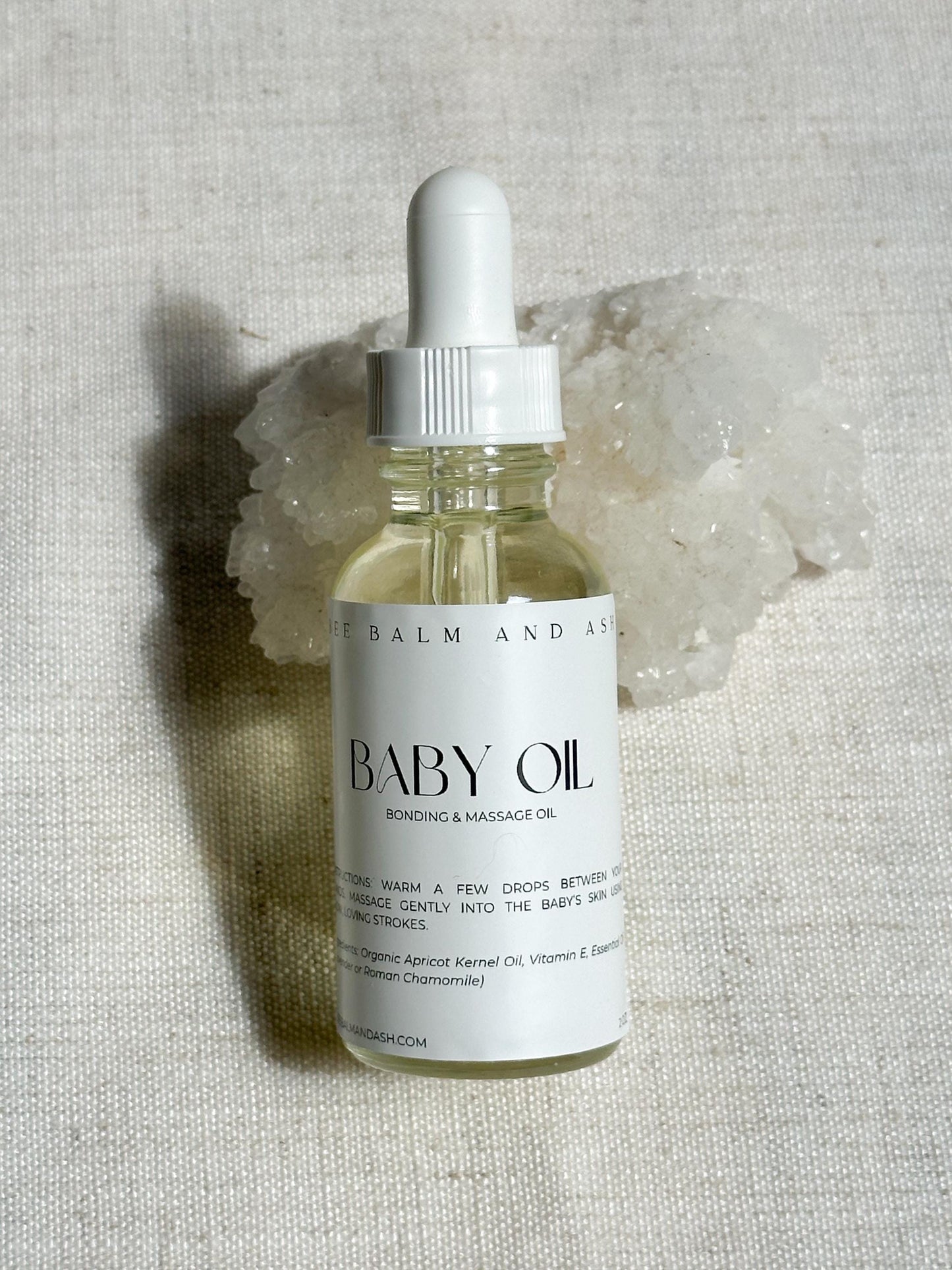 Organic Baby Massage & Bonding Oil | 2 oz Dropper | Choose your scent: Lavender or Chamomile