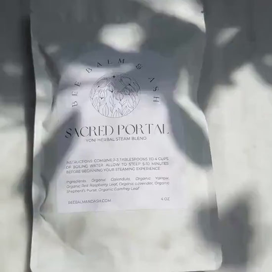 Vaginal Steam // Sacred Portal // Organic Yoni V Steam for Postpartum Care and Womb Recovery after Childbirth