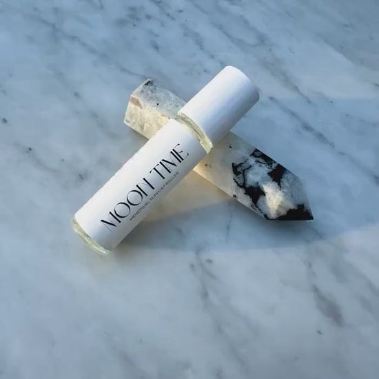 Moon Time Essential Oil Roller: Organic PMS Support