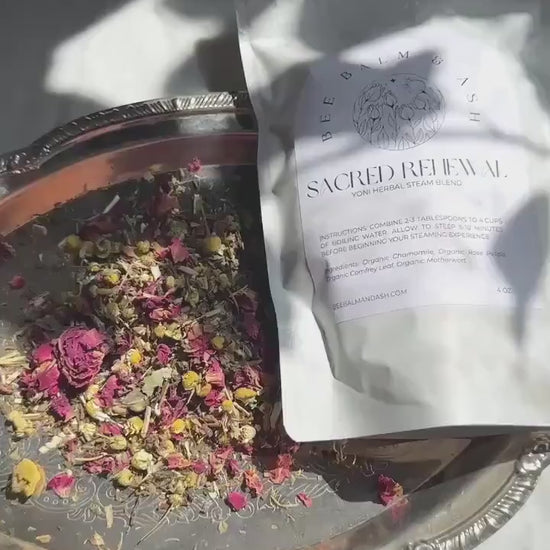 Vaginal Steam // Sacred Renewal // Organic Yoni V Steam for Pregnancy Loss, Miscarriage or Womb Trauma, Rainbow Baby Journey Support